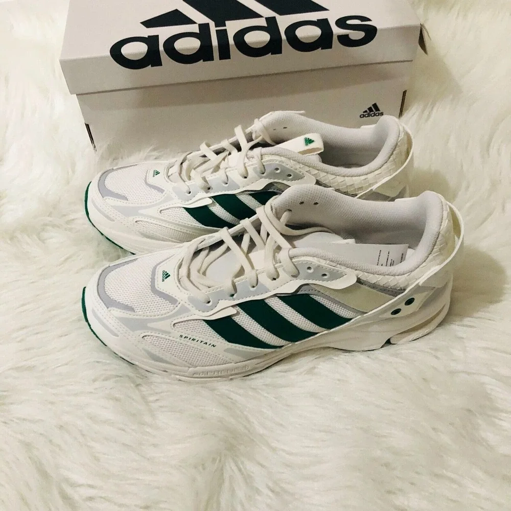 Adidas Spiritain 2000 Mens 8.5 Womens 9.5 White Green Running Shoes GZ9582‎ NEW